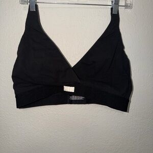 Elegant Black Wrap-Style Bralette